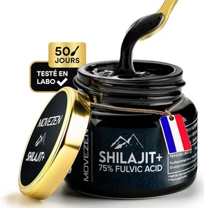 MOVEZEN Shilajit + Énergie Naturelle, Shilajit Pur 100% de l'Himalaya - Picture 1 of 6