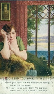 POSTCARD SONG BAMFORTH God send you back to me (1) - Foto 1 di 1