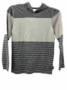 Univibe Big Boys Striped -Print Raglan-Sleeve Hooded T-Shirt Small - Picture 1 of 7