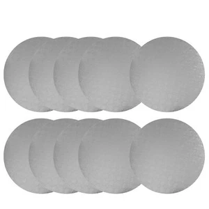 Silver Wraparound Cake Pastry Round Drum Board 1/4 Inch Thick 14 Inch Diamete... - Picture 1 of 9