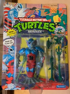 TEENAGE MUTANT NINJA TURTLES FIGURE MERDUDE SUPREME SLIPPERY NINJA NEPTUNE 1992 - Picture 1 of 3