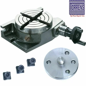 Rotary Table 3" 80mm H/V With 4 Bolting Slot For Milling Metalworking Premium - Picture 1 of 4