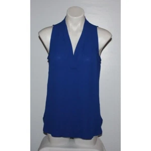VINCE CAMUTO Women's Royal Blue Sleeveless Blouse Top Size S - Picture 1 of 3