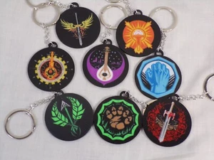 Your Choice D&D Dungeons & Dragons Class 3D Printed Keychains - Bild 1 von 11
