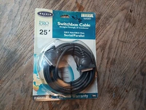 Belkin 25Ft DB25 Pin Male to Male M/M Parallel or Serial Cable *NEW - Picture 1 of 2