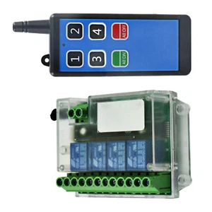 New 433mhz 4 Channels Remote Control Switch ON/OFF Relay Module Universal - Picture 1 of 14