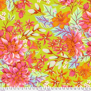 108" Wide Backing Fabric UNTAMED HELLOW DAHLIA LUNAR by Tula Pink Quarter Yard - Picture 1 of 1