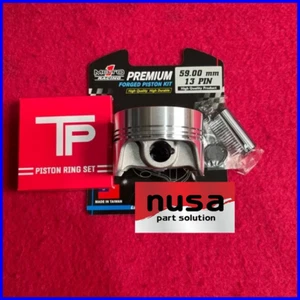 MOto1 Racing Forged Piston Kit Universal 4-Stroke Motorcycle Size 59MM Pin 13MM - Picture 1 of 4