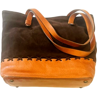 Sundance коричневый стежок сумка / сумка для переноски - новый с ярлыками - 13" W x 11" H x 5" W - Изображение 1 из 4