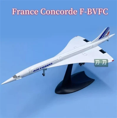 1/200 Air France Concorde Avión F-BVFC Aleación Avión Acabado Modelo Decoración Foto 1 de 4