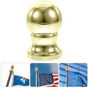 Remate de poste de bandera redondo accesorios soporte de cabeza bolas para parte superior de - Imagen 1 de 12