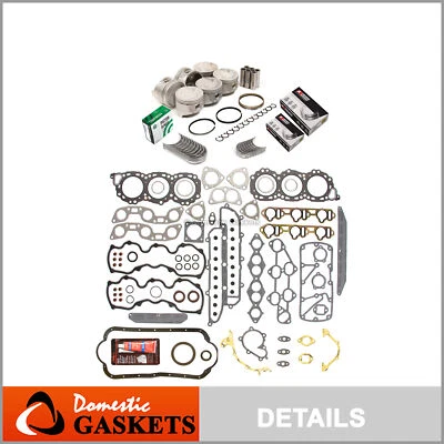 全垫圈套装轴承活塞适合 93-94 日产 Quest Mercury Villager VG30E — 第 1/4 张图片