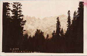 RPPC Sierra Buttes California Night View of Mountains & Forest c. 1920s - Picture 1 of 2
