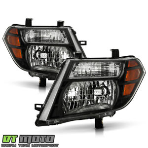 Black For 2008-2012 Pathfinder Headlights Headlamps Aftermarket 08-12 Left+Right