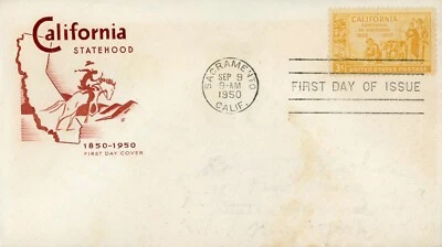 美国 997 FDC 加利福尼亚州法南姆州众议院 — 第 1/2 张图片