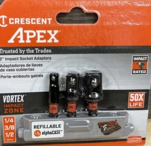 Crescent Apex CAVAD2R-3 3 Pc Vortex Impact Socket Adapter Set - Picture 1 of 1
