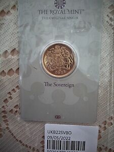2022 Platinum Jubilee Gold Bullion Full Sovereign Royal Mint sealed blister pack