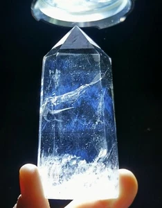 Lemurian "Blue Angel Feathers" Quartz Natural Point Crystal Rough Healing - Picture 1 of 11