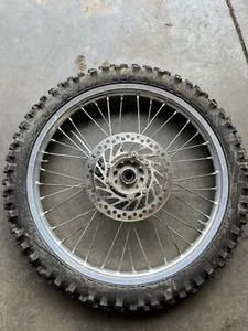 2002 2003 Honda CR250 CR 250 OEM Front Wheel ORIGINAL Tire Rim Hub Rotor CRF450R - Picture 1 of 7