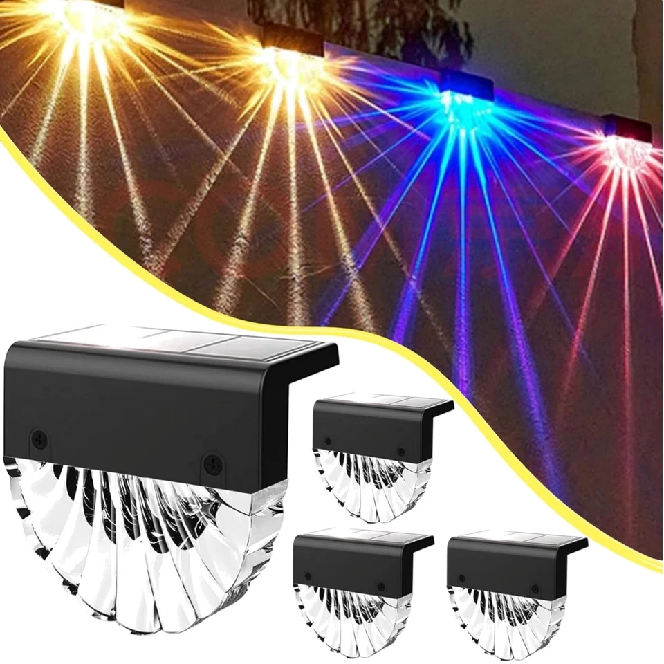 4 Stück LED Solarlampen für Außen - Warmweiß und Farbwechsel, - Bild 1 von 1