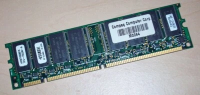 HYUNDAI 64MB PC100 100MHz ECC Unbuffered CL2 168Pin DIMM SDRAM Memory 323012-001 - Image 1 of 2