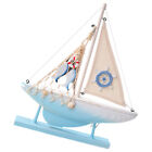  Piraten Segelschiff Modell Mittelmeer Segelboot Ornament klein Holz