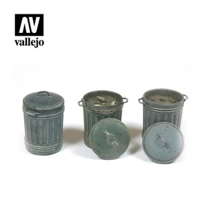 VALSC212 - Vallejo Scenics - 1:35 Garbage Bins 1 - Picture 1 of 1