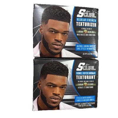 Texturizador Luster's SCurl Fuerza Regular 2 CT Lote de 2 Cajas Aceite de Argán Oliva Foto 1 de 3