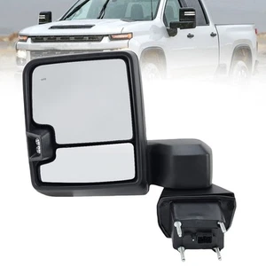 15Pin Driver Tow Mirror For GMC Sierra 19-24 Silverado 2500HD 3500HD Turn Signal - Picture 1 of 24