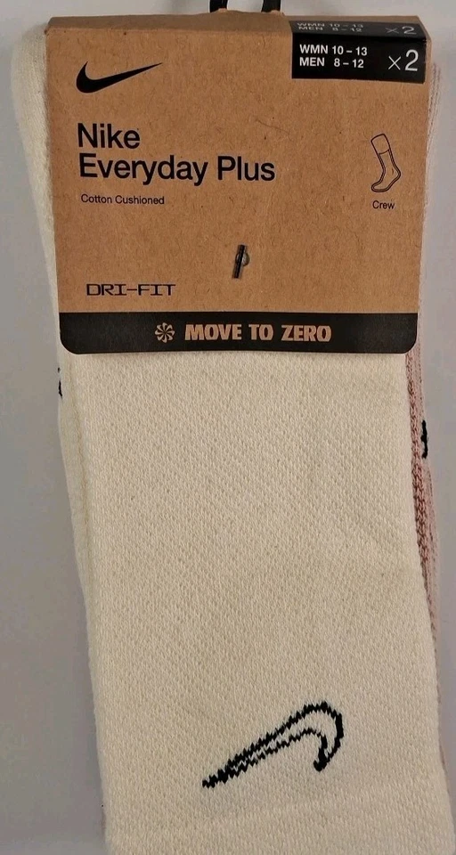 Calcetines acolchados Nike L Everyday Plus para hombre 2 pares DZ1551-902, rosa/blanco Foto 1 de 3