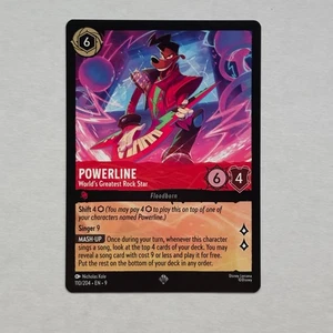 Powerline 110/204 Disney Lorcana Fabled Regular Super Rare Card NM - Foto 1 di 2