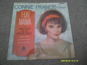 CONNIE FRANCIS Sings For Mama 1965 MGM superb EX+ - Picture 1 of 6