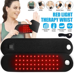 Near Infrared Red Light Therapy Waist Joint Pad Belt Wristband Pain Relief 10HZ - Picture 1 of 11