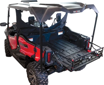 Extensor de plataforma utilitario de carga negro Sizmik Honda Pioneer 700 1000 Deluxe 2016-2019 Foto 1 de 4