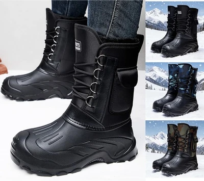 Winterstiefel Thermo Stiefel Schneestiefel Ausnehmbarem gefütterte Schuhe Herren - Bild 1 von 4