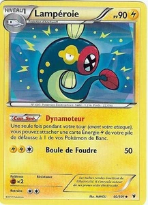 Carte Pokemon LAMPÉROIE Nobles Victoires Noir & Blanc PV 90 40/101 UNCO VF - Imagen 1 de 1
