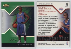 2004-05 Topps Finest 2005-06 Rookie Green Refractor /59 Daniel Ewing #215