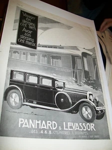 1928 Panhard & Levassor X-large FRENCH mag car ad-Avoir son sleeping c'est mieux - Picture 1 of 1