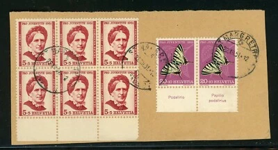 Switzerland Scott #B207//B209 COVER 1951 Butterflies Insects $$ 458158 — 第 1/2 张图片