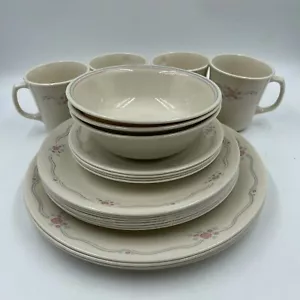 Corelle ENGLISCHES FRÜHSTÜCK Abendessen Mittagessen Brot Teller Schüsseln Tassen rosa Sie wählen - Bild 1 von 16
