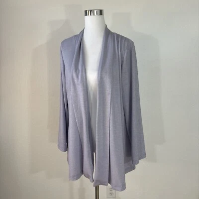 Suéter Cárdigan Maggie Sweet Mujer L Púrpura Suéter Frente Abierto Plumero Elástico Foto 1 de 4