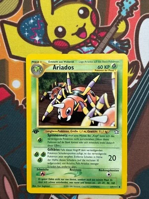 Ariados 1. Edition 27/111 Neo Genesis deutsch Pokemon Karten NM - Bild 1 von 2