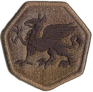 PARCHE DE LA 108ª DIVISIÓN DE INFANTERÍA DEL EJÉRCITO DE EE. UU. - SOMETIDA - BDU - Imagen 1 de 1