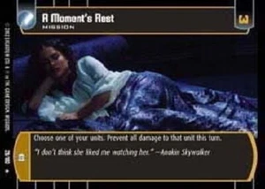 STAR WARS TCG WOTC ATTACK OF THE CLONES A MOMENT'S REST 29/180 FOIL M/GEM MINT - Picture 1 of 1