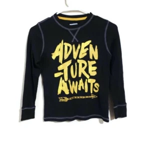 Arizona Boys Black Thermal Sweater Small 8 Pullover Long Sleeve Kids Youth - Picture 1 of 6