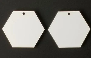 Sublimation Hexagon Earring Blanks, Pendants For Jewelry 20 Pieces/10 Sets - Picture 1 of 1