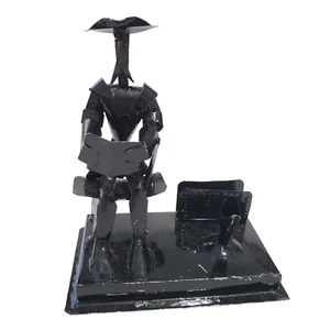Don Quixote Figurine Metal Sculpture Man of La Mancha Figurine Pen Holder Black - Picture 1 of 9