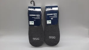 DSG Cushioned Footie Socks, Silicone Heel Grip 2-3 Pack, Choose Size, NEW!! - Picture 1 of 5