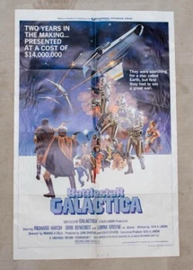 BATTLESTAR GALACTICA 1978 ORIG 1 SHEET MOVIE POSTER 27"x41" CLASSIC SCI-FI - Picture 1 of 4