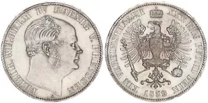 Prussia Vereinstaler 1859 A Friedrich Wilhelm (IV) . Xf-Bu / F.St 93503 - Picture 1 of 1